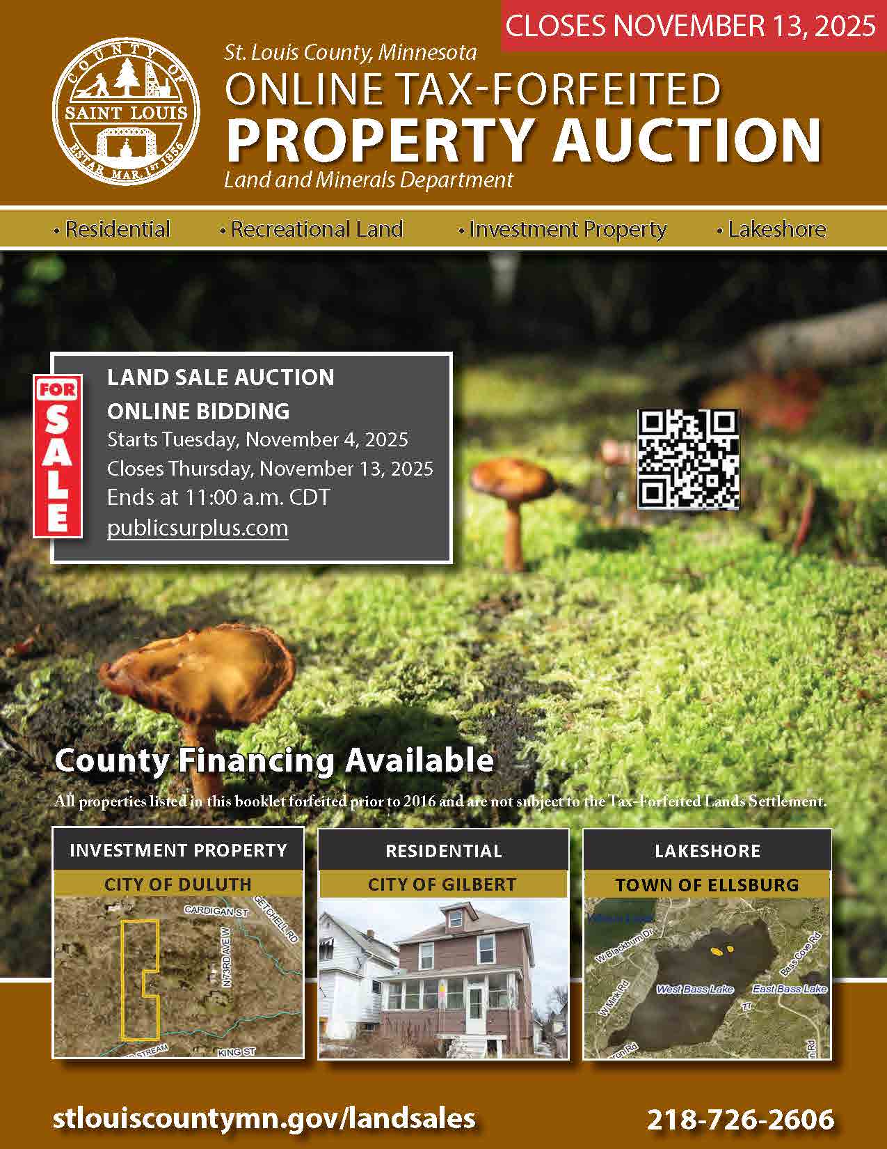 opens November 2025 Land Sale Auction Book opens November 2025 Land Sale Auction Book